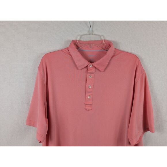 Johnnie-O Mashie Prep-Performance Polo Shirt Pink/Salmon Men's Size 2XL/XXL - Picture 2 of 14